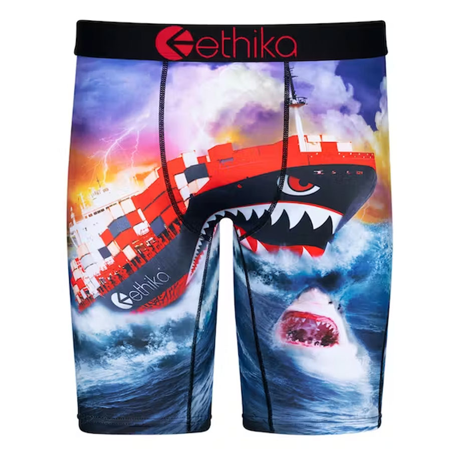 ETHIKA MENS STAPLE UNDERWEAR BOXER SPACE BLING PURPLE