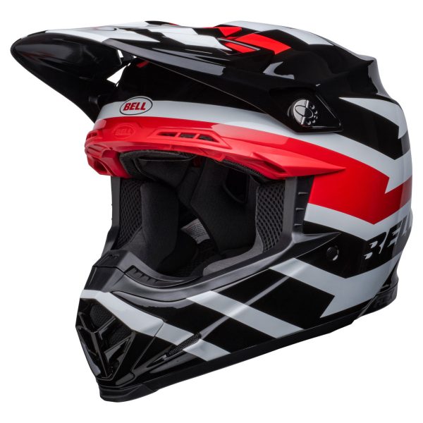 Bell MX Moto-9S Flex Motocross Helmet - Banshee Black / Red