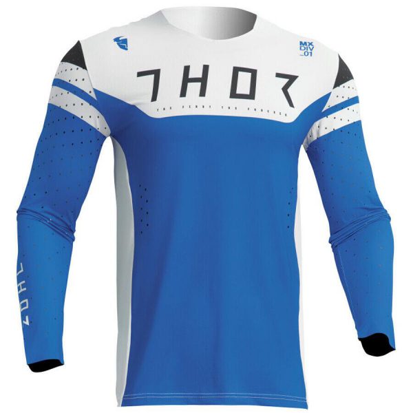 Thor Prime Motocross MX Kit Pants Jersey - RIVAL BLUE / WHITE - Image 3