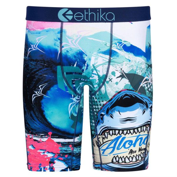 Ethika Underwear Men's Staple Fit Boxer Brief - SHARK BAIT