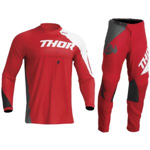 2023 Youth Thor Sector Motocross MX Kit Pants Jersey - EDGE RED / WHITE