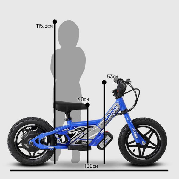 Amped A10 Electric Balance Bike 150W 18V Battery - BLUE - Image 3