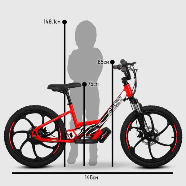 Amped A20 Electric Balance Bike - RED