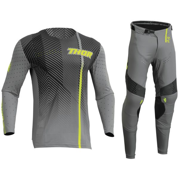 2023 Thor Prime Motocross MX Kit Pants Jersey – TECH GREY / BLACK