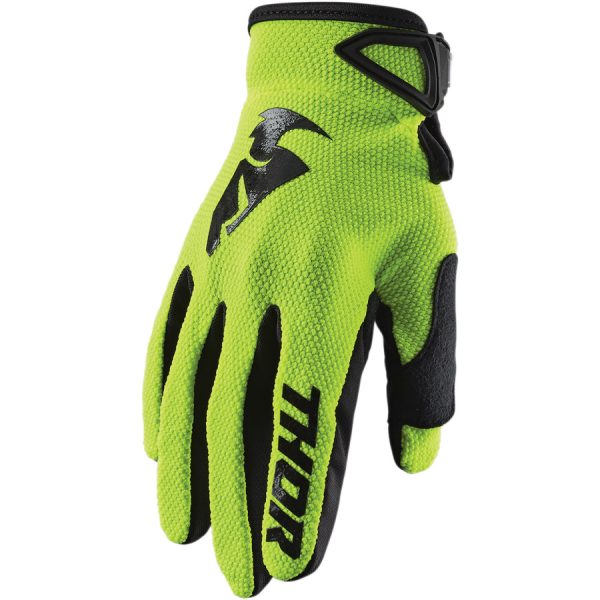 Thor Sector Motocross Gloves Adult – ACID / BLACK