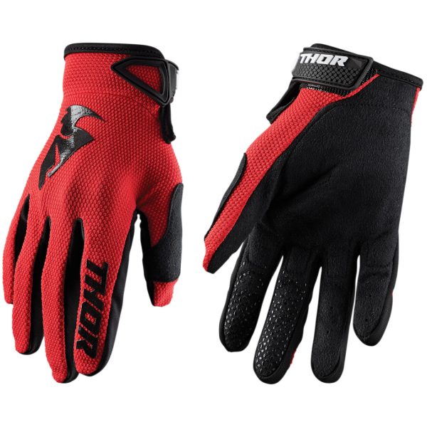 Thor Sector Motocross Gloves Adult – RED / BLACK