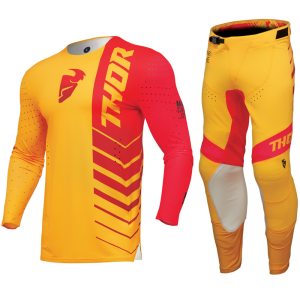 2024 Thor Prime Motocross MX Kit Pants Jersey - ANALOG LEMON / RED