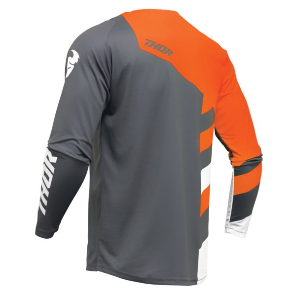 2024 Thor Sector Motocross Kit - Checker Charcoal / Orange
