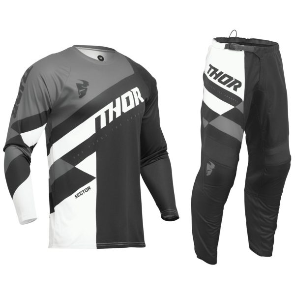 2024 Thor Sector Motocross Kit - Checker Black / Grey