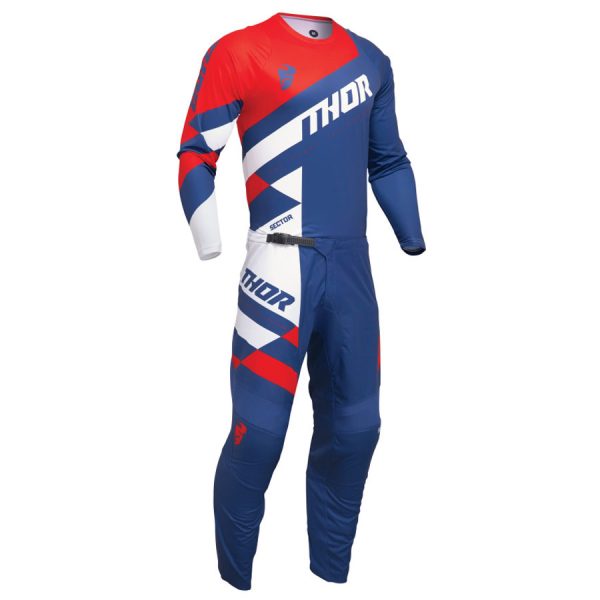 2024 Thor Sector Motocross Kit - Checker Navy / Red