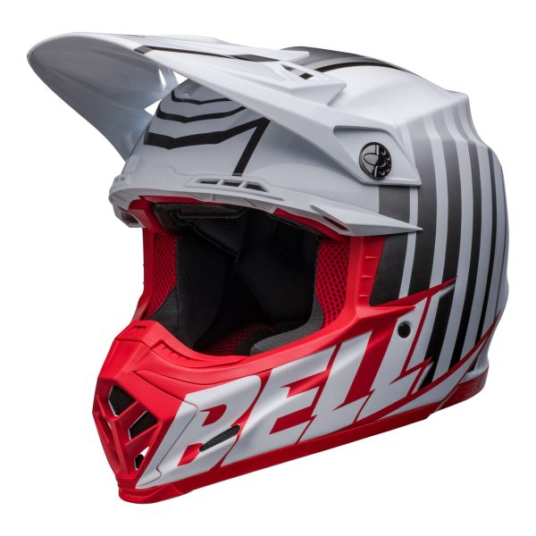 Bell MX Moto-9S Flex Motocross Helmet - Sprint White / Red