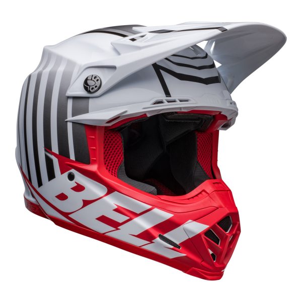 Bell MX Moto-9S Flex Motocross Helmet - Sprint White / Red