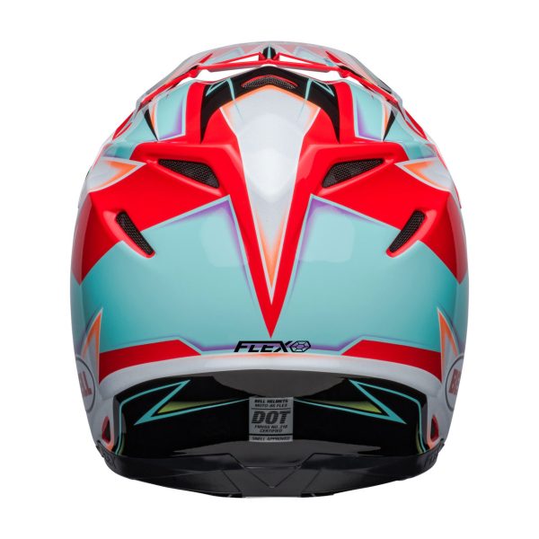 Bell MX Moto-9S Flex Motocross Helmet - Tagger White / Aqua