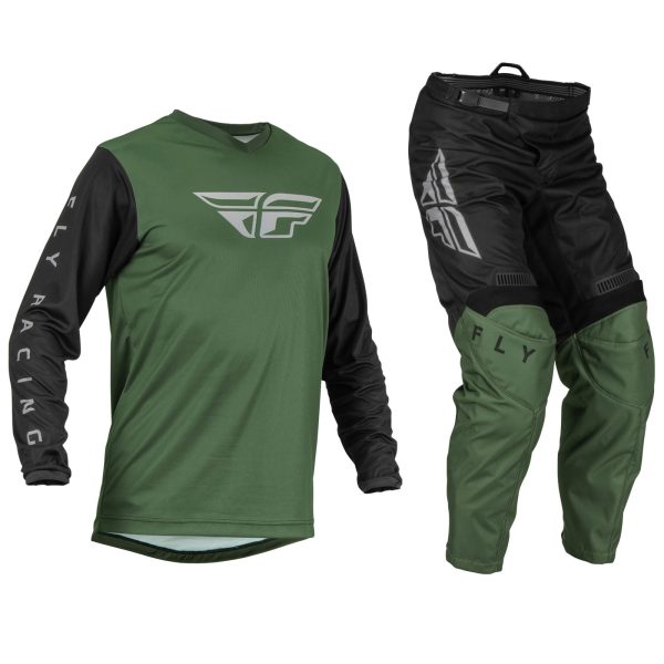 Fly Racing Motocross Kit - Olive Green / Black