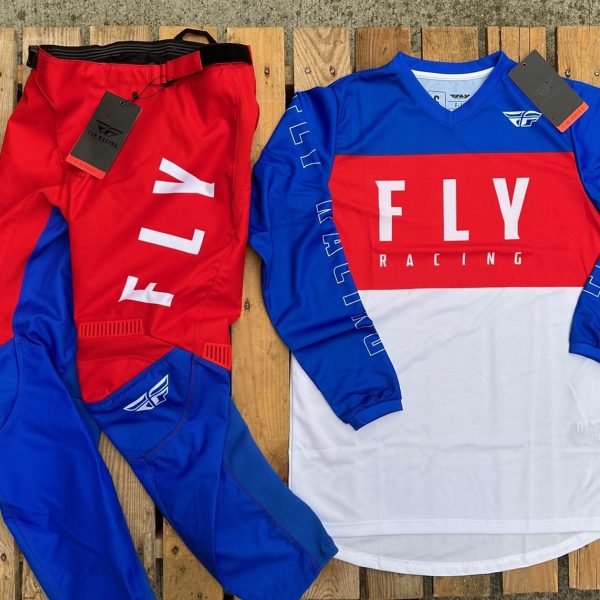 Fly Racing Motocross Kit - Red / White / Blue