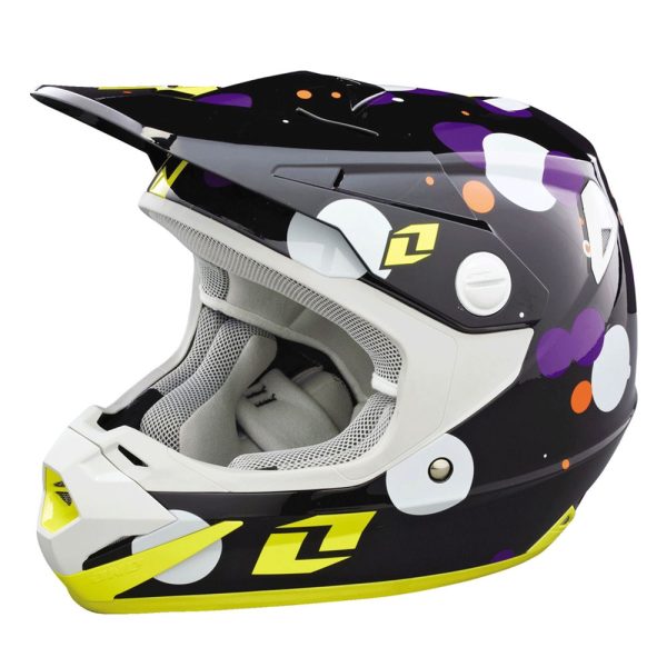 One Industries Youth Atom Motocross Helmet - Fizzle Black