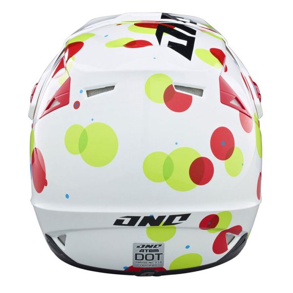 One Industries Youth Atom Motocross Helmet - Fizzle White