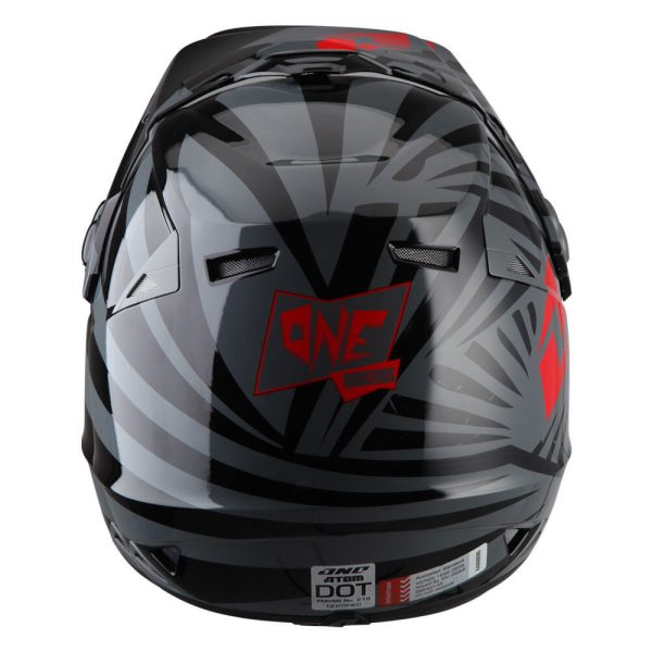 One Industries Youth Atom Motocross Helmet - Twisted Red Black