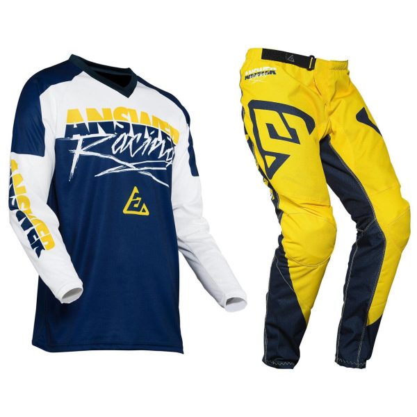 Answer Syncron Motocross Kit - PRO GLO YELLOW / MIDNIGHT / WHITE