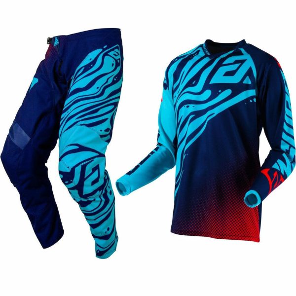 Answer Syncron Motocross Kit - FLOW ASTANA / INDIGO / BRIGHT RED