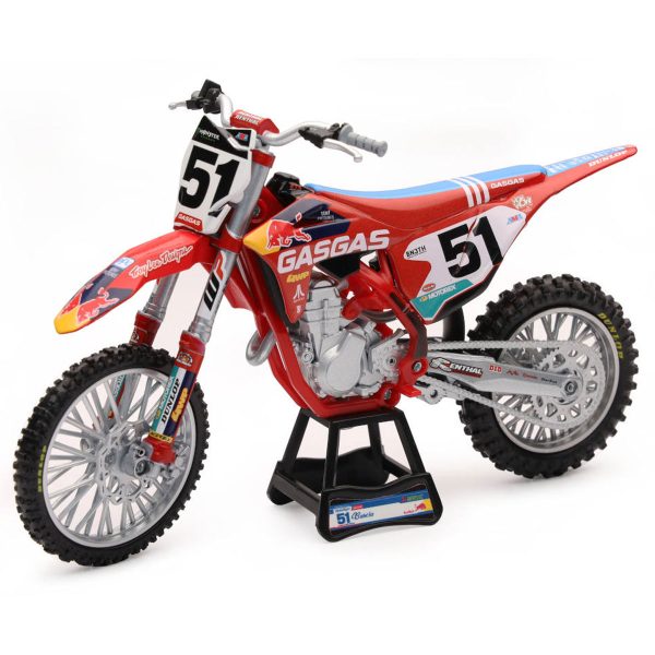 Justin Barcia Red Bull GasGas 450 Toy Motocross Bike - 1:12