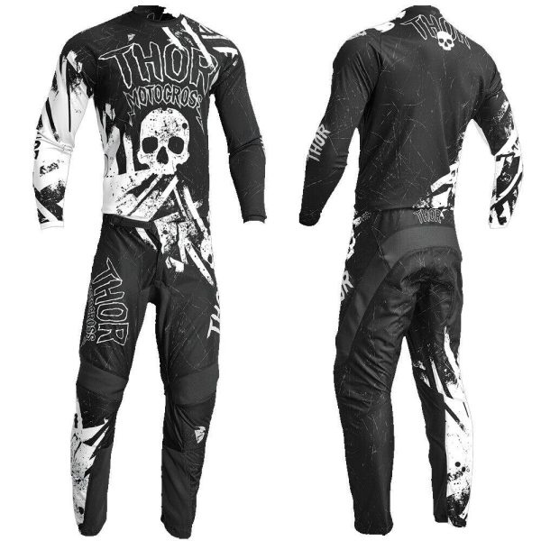 2023 Youth Thor Sector Motocross MX Kit Pants Jersey - GNAR BLACK / WHITE