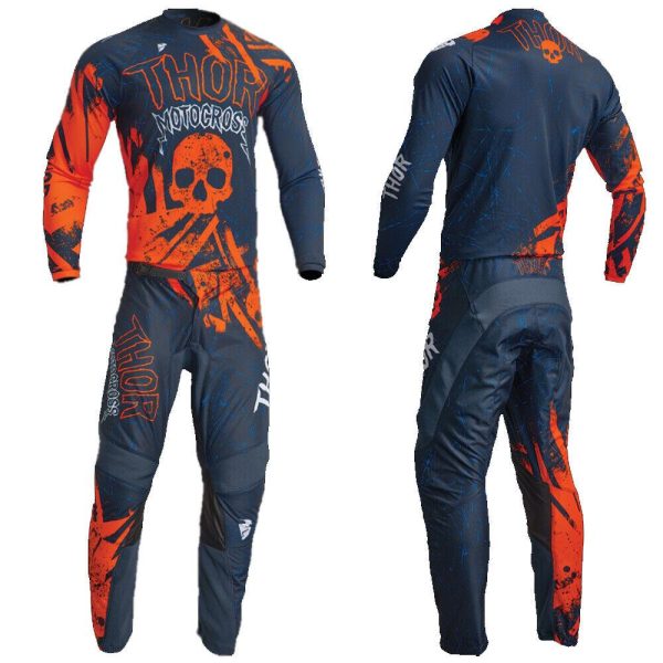 202023 Youth Thor Sector Motocross MX Kit Pants Jersey - GNAR ORANGE / BLUE