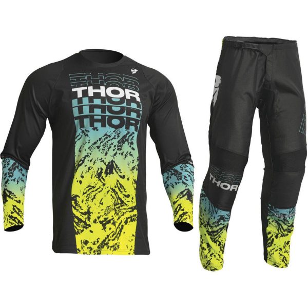 Thor Youth Sector Motocross Kit - Atlas Black / Teal