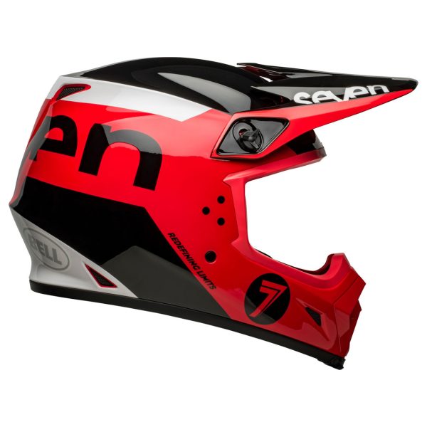 Bell MX-9 Mips Motocross Helmet - Seven Phaser Red / Black