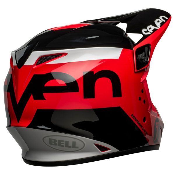 Bell MX-9 Mips Motocross Helmet - Seven Phaser Red / Black