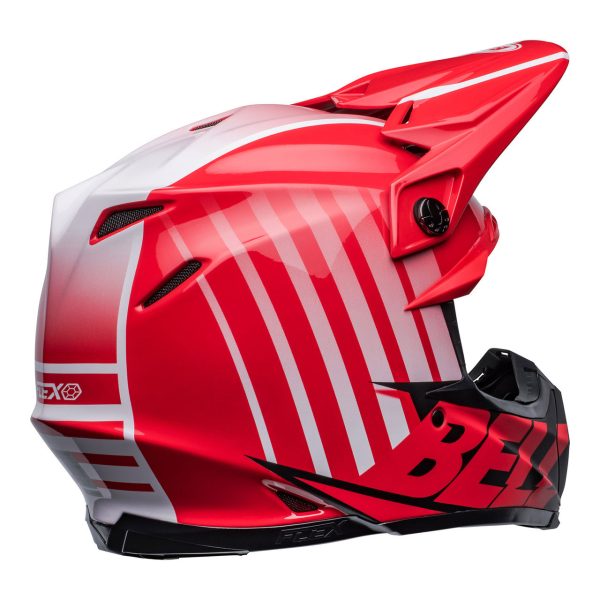 Bell MX Moto-9S Flex Motocross Helmet - SPRINT RED / BLACK - Image 3