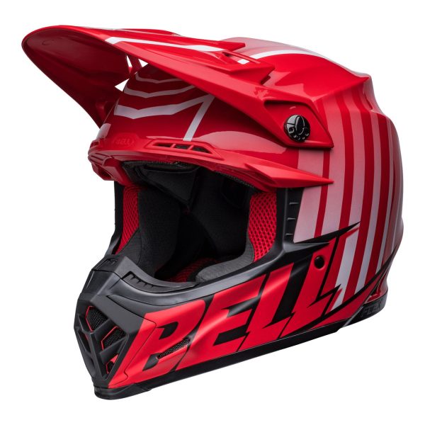 Bell MX Moto-9S Flex Motocross Helmet - SPRINT RED / BLACK - Image 2