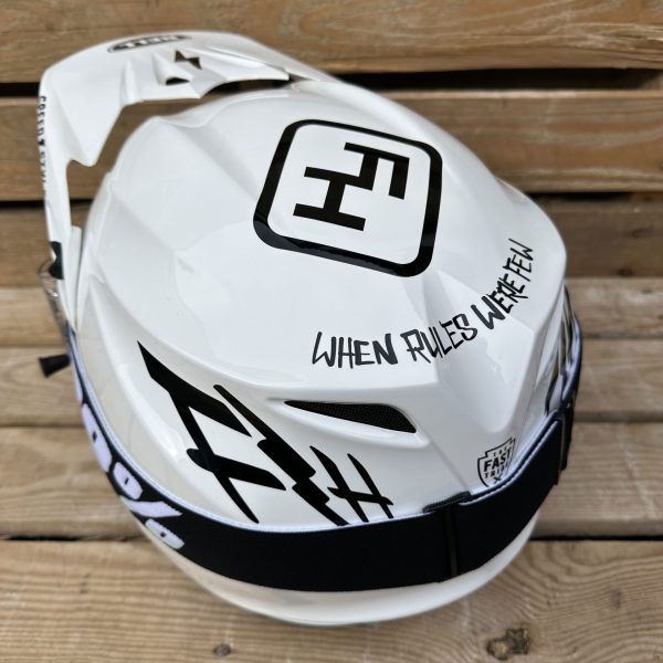 Bell MX-9 Mips Motocross Helmet - Fasthouse White / Black -100%