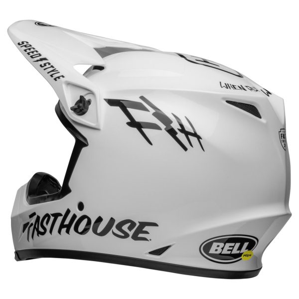 Bell MX-9 Mips Motocross Helmet - Fasthouse White / Black