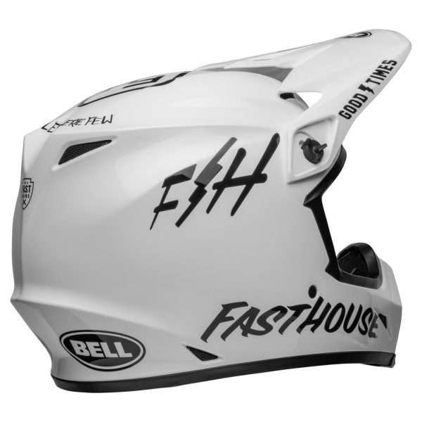 Bell MX-9 Mips Motocross Helmet - Fasthouse White / Black