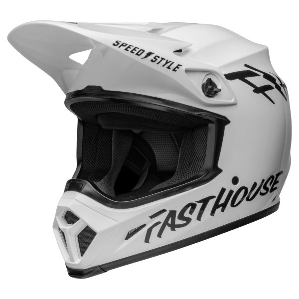 Bell MX-9 Mips Motocross Helmet - Fasthouse White / Black