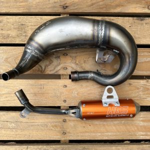 HGS KTM SX50 Exhaust System - Orange Silencer - 2009-2023