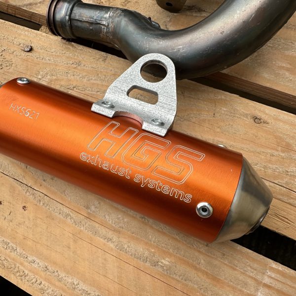 HGS Exhaust System KTM SX50 with Orange Silencer (peak power) 2009 -23 - Image 3