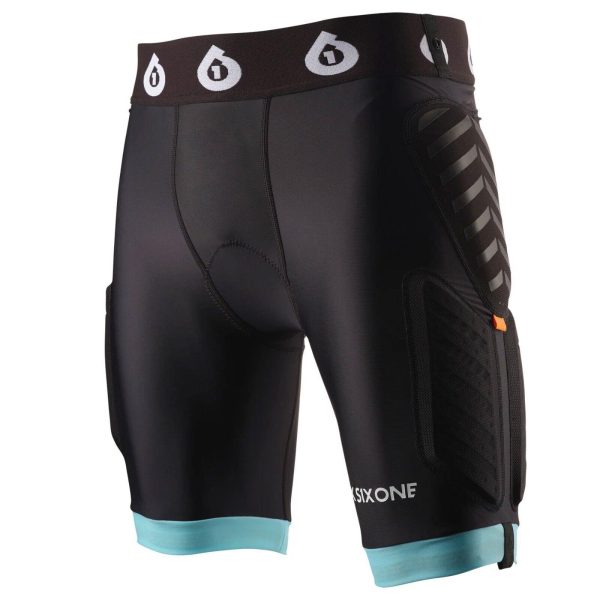 SixSixOne Womens EVO Compression Shorts MTB Cycle D30 Padded Protection