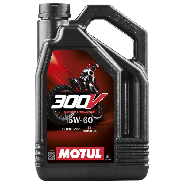 Motul Oil 300V 4T Factory Line 15W-60 Racing Off Road Fully Synthetic - 4L