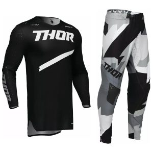THOR SPORTMODE MOTOCROSS MX KIT PANTS JERSEY - BRAVE BLACK
