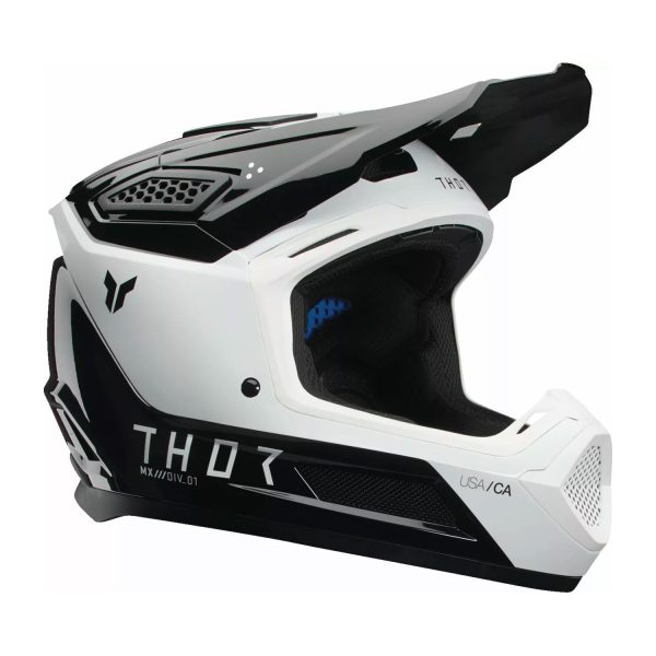 Thor Fleet Motocross Helmet - STORM BLACK / WHITE