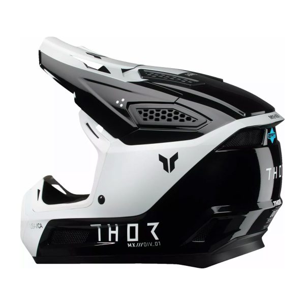 Thor Fleet Motocross Helmet - STORM BLACK / WHITE