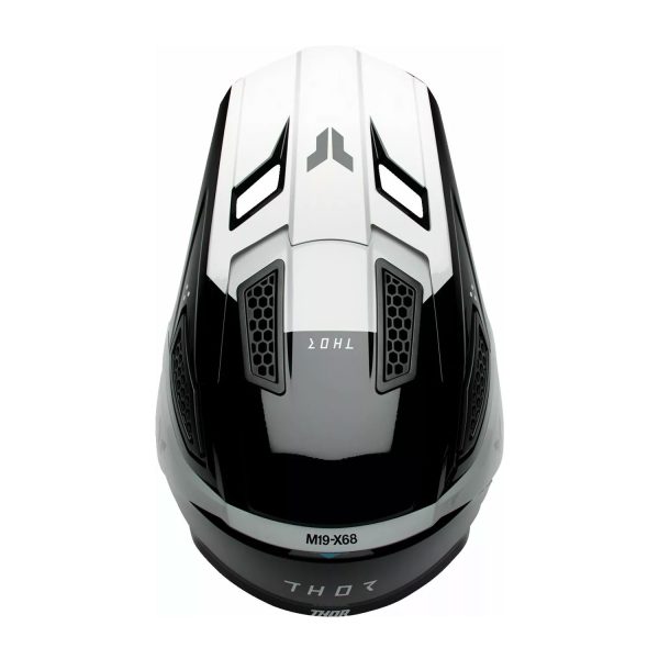 Thor Fleet Motocross Helmet - STORM BLACK / WHITE