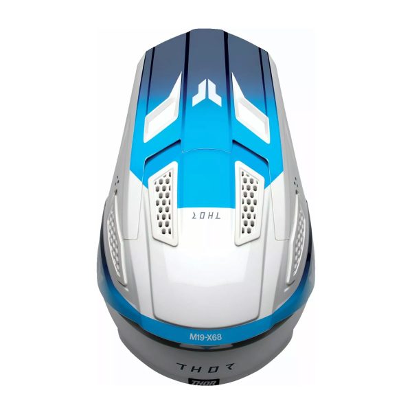Thor Fleet Motocross Helmet - STORM WHITE / NAVY
