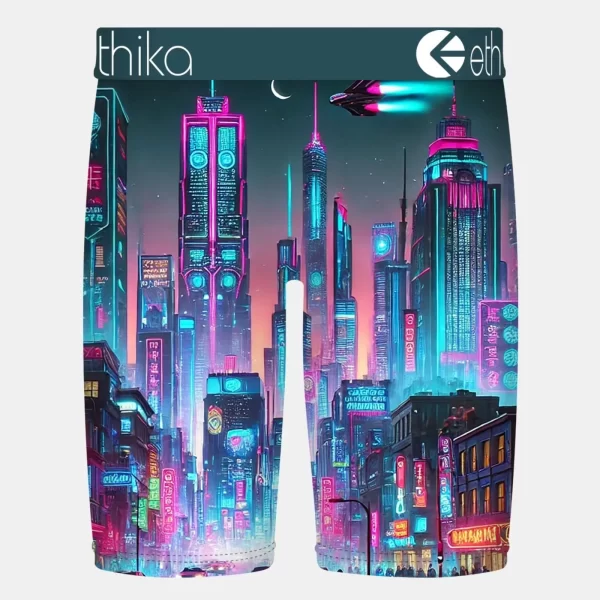 Ethika Underwear Men's Staple Fit Boxer Brief - NEON CITY - Image 2