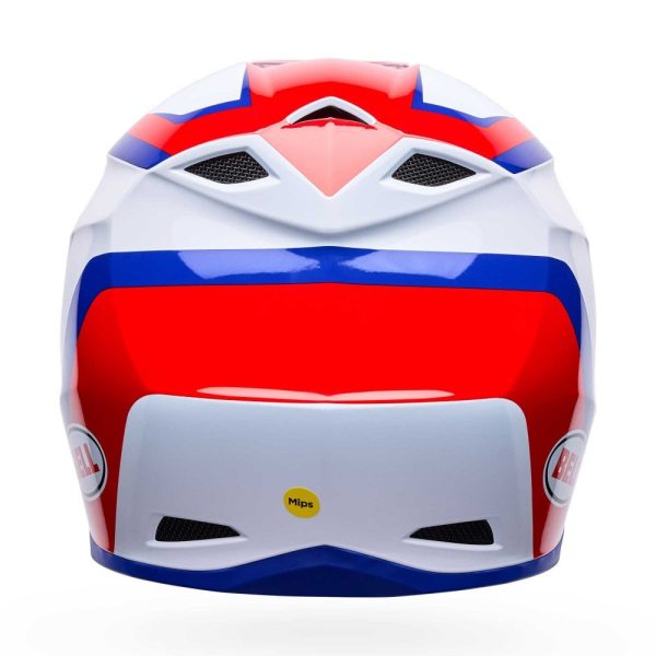 Bell MX-10 MIPS Motocross Helmet - DYNO RED / WHITE / BLUE
