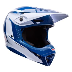 Bell MX-10 MIPS Motocross Helmet - TALON BLUE / WHITE