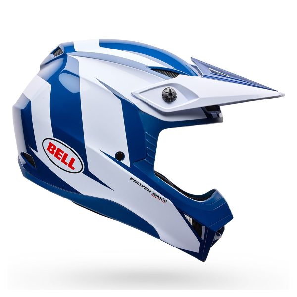 Bell MX-10 MIPS Motocross Helmet - TALON BLUE / WHITE