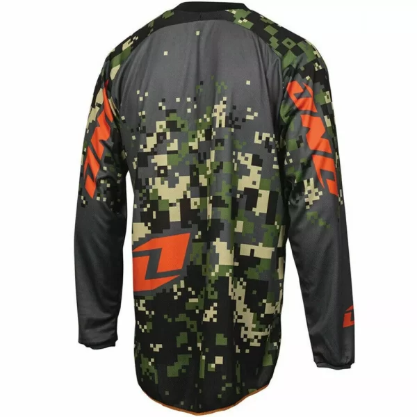 One Industries Atom Motocross Jersey - Digi Charcoal / Orange